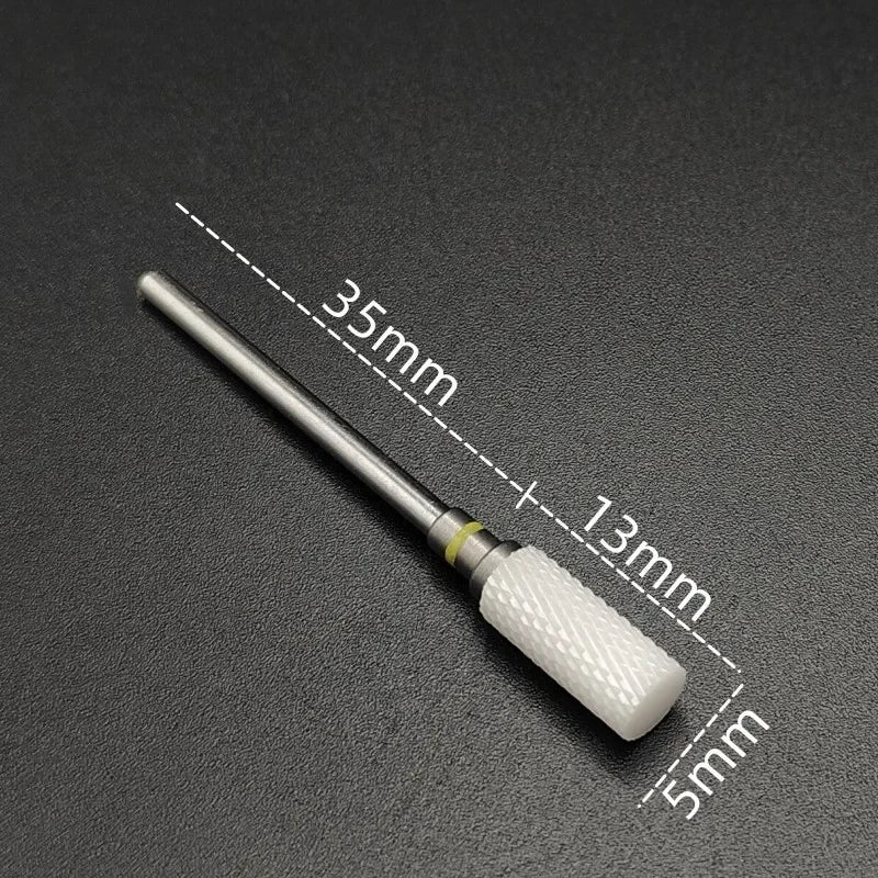 Ceramic Nail Drill Bit – 3/32" Carbide Milling Cutter for Electric Nail Drill, Manicure, Pedicure & Callus Care