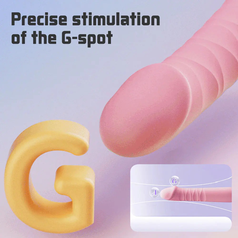 10-Mode Telescopic G-Spot Vibrator – High-Speed Adjustable Dildo for Women