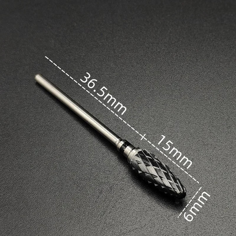 Ceramic Nail Drill Bit – 3/32" Carbide Milling Cutter for Electric Nail Drill, Manicure, Pedicure & Callus Care