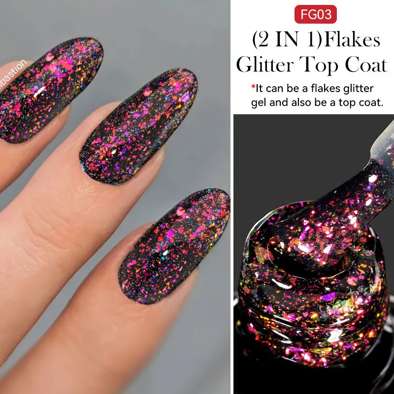 7ml Dynamic Reflective Cat Eye Magnetic Gel – Glitter Soak-Off Nail Polish with 3D Magnet Effect