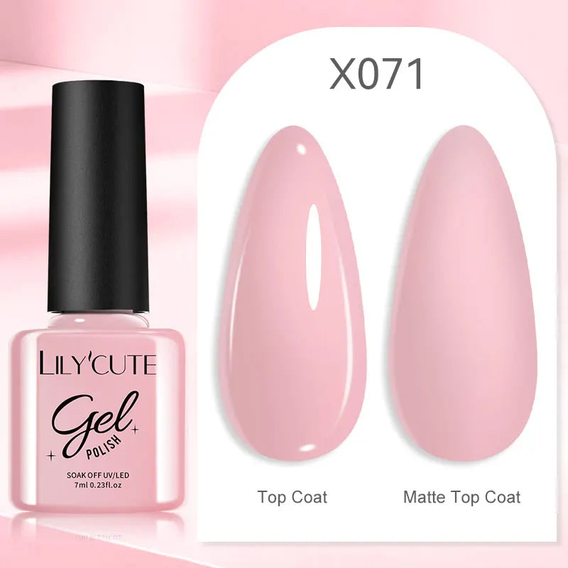 7ml Nail Gel Polish – 125 Solid Colors, Soak-Off UV LED Semi-Permanent Gel for Manicure