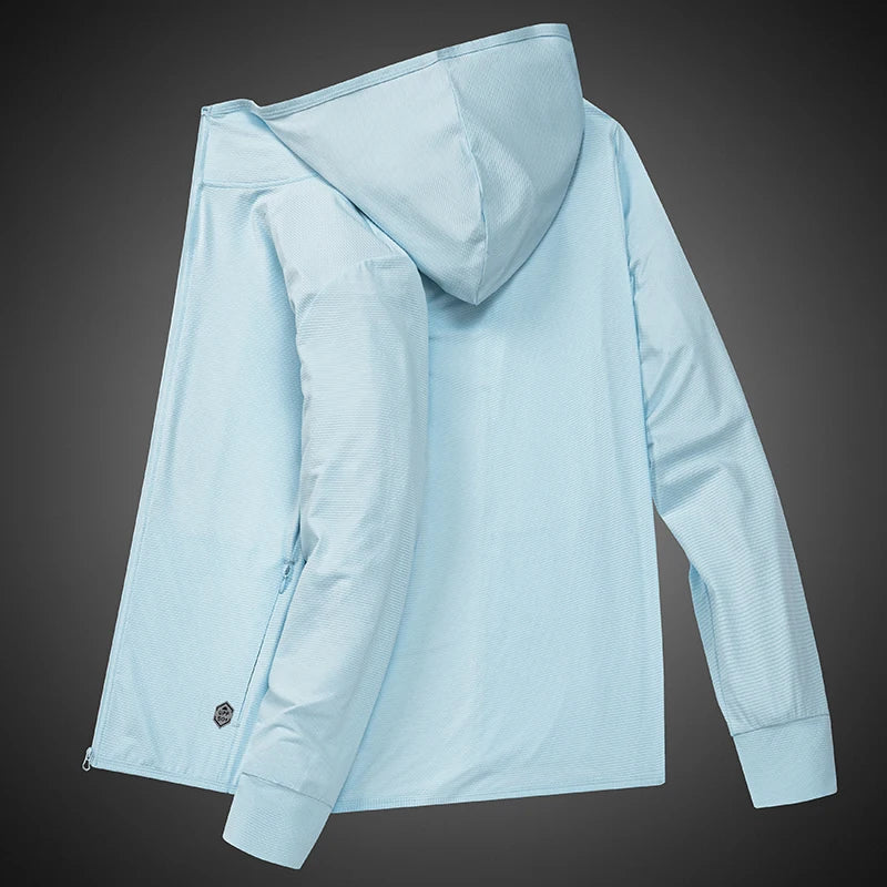 Unisex Summer UV Protection Jacket – Lightweight Breathable Hooded Sunscreen Outerwear