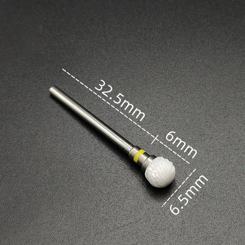 Ceramic Nail Drill Bit – 3/32" Carbide Milling Cutter for Electric Nail Drill, Manicure, Pedicure & Callus Care