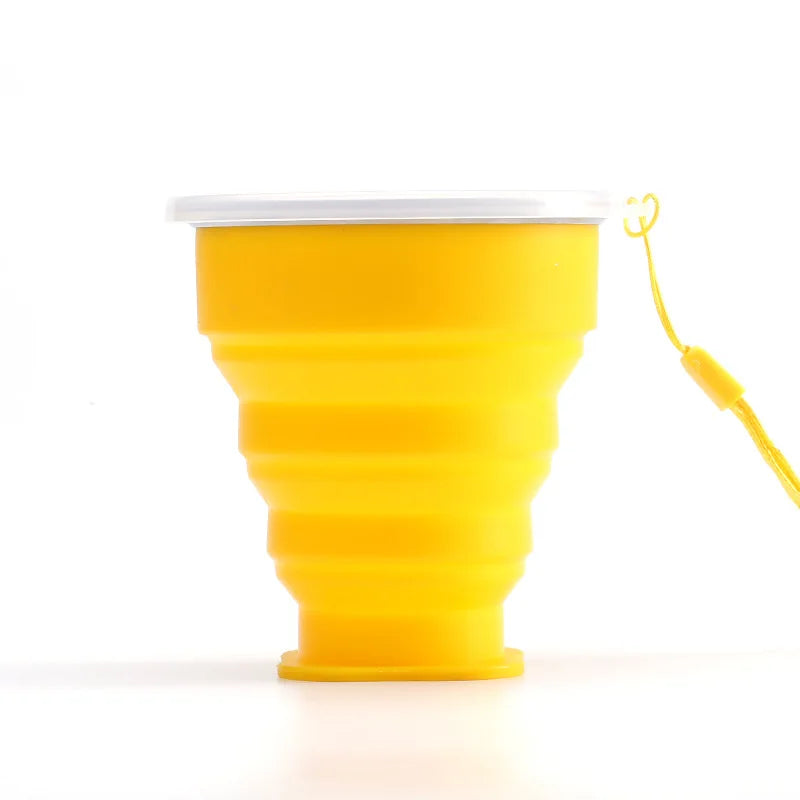 Collapsible Silicone Travel Cup – BPA-Free Foldable Coffee & Water Cup for Outdoor Use