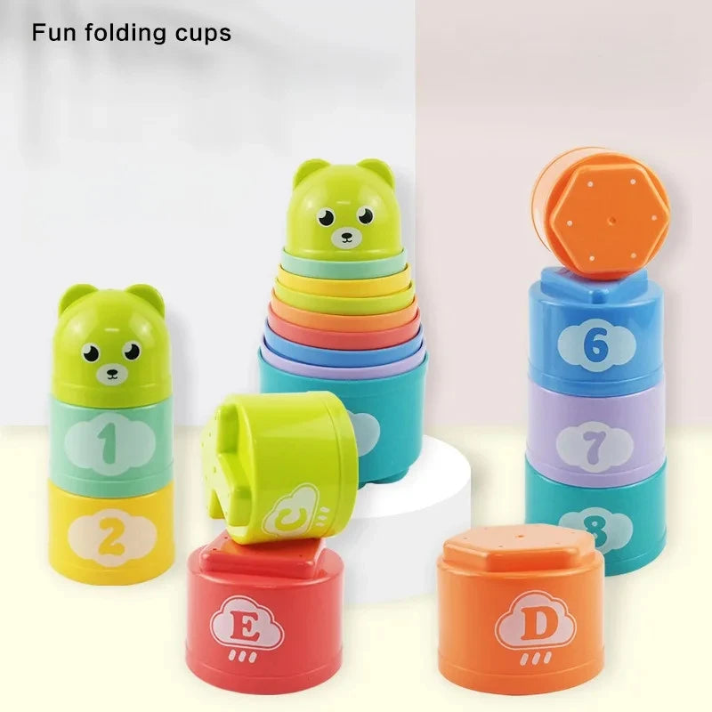 Brain Response Battle Stack Cups – Educational Hand Speed Puzzle Toy for Toddlers and Kids