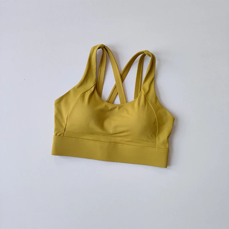 Women's High-Intensity Shockproof Sports Bra – Quick-Dry Back-Support Running & Fitness Underwear