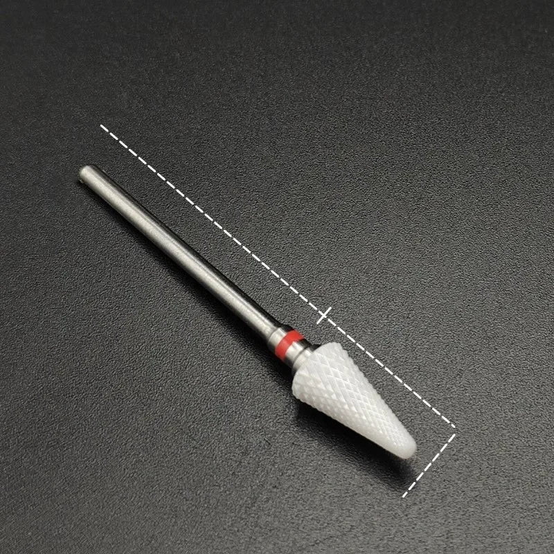Ceramic Nail Drill Bit – 3/32" Carbide Milling Cutter for Electric Nail Drill, Manicure, Pedicure & Callus Care