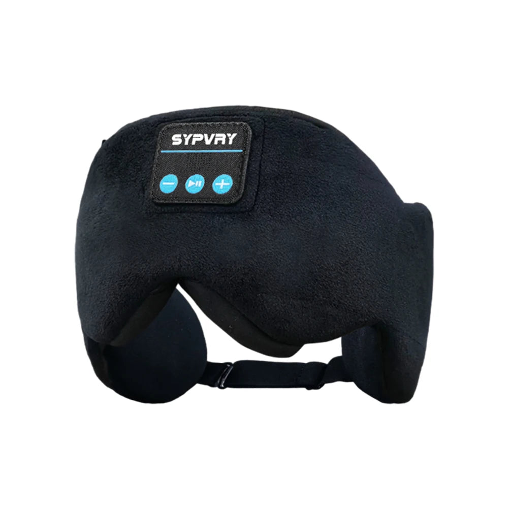 Bluetooth 5.3 Sleeping Mask with Wireless Headphones – Soft Velvet Eye Shade for Men & Women