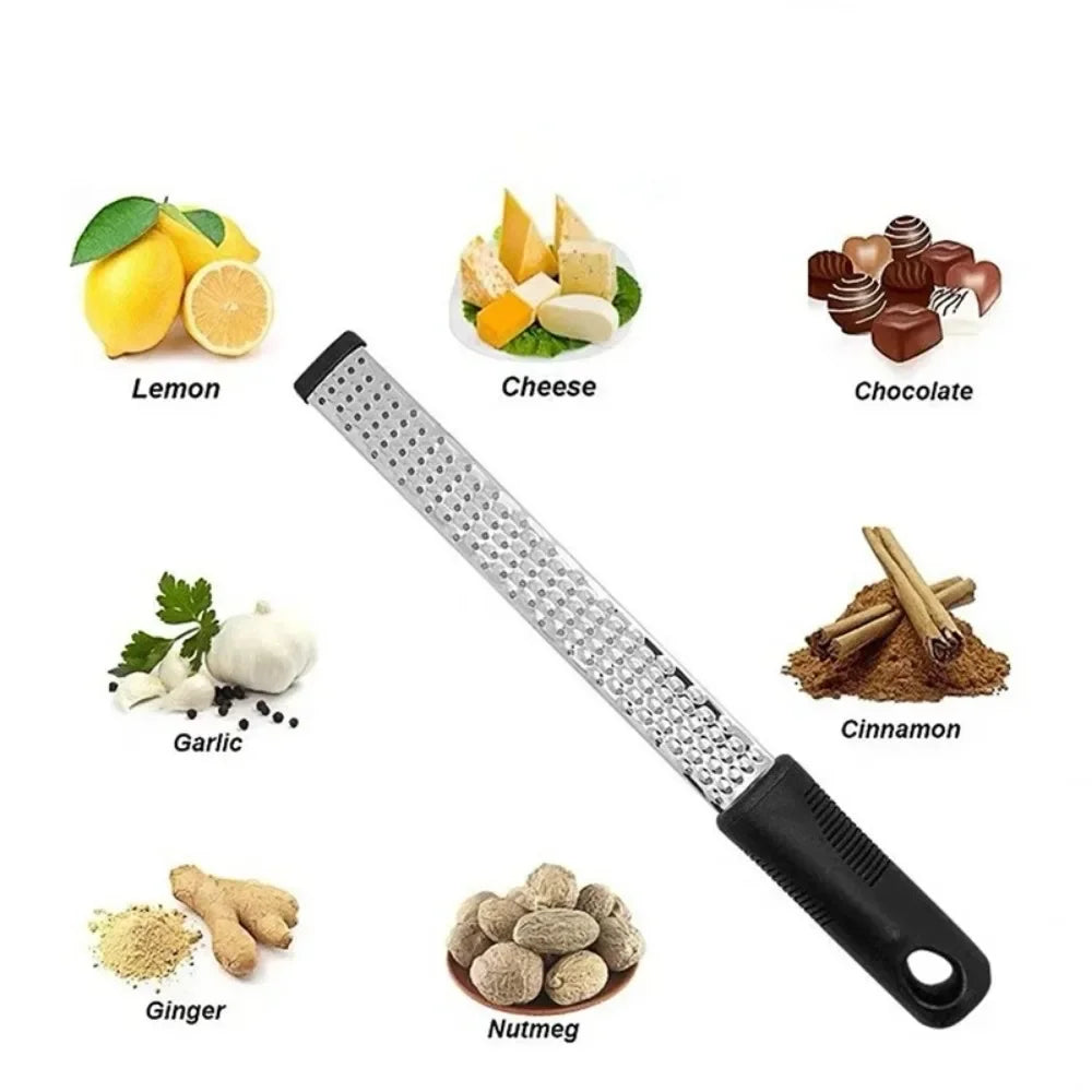 Stainless Steel Cheese Grater and Zester – Multipurpose Slicer for Lemon, Chocolate, Fruits & Vegetables, Kitchen Cutter Tool