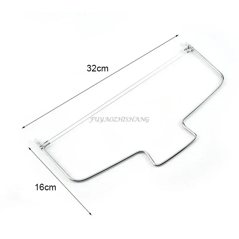 Adjustable Stainless Steel Cake Slicer – Double Wire Bread and Cake Cutter for Even Layering and Baking