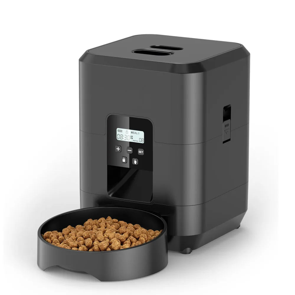 Smart Automatic Pet Feeder with LCD Display – Timed Cat & Dog Food Dispenser, 2L Capacity