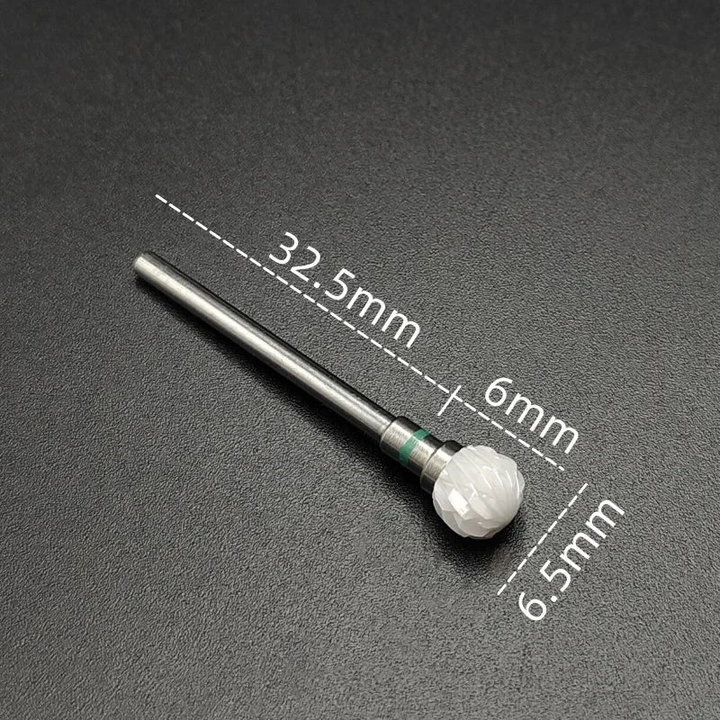 Ceramic Nail Drill Bit – 3/32" Carbide Milling Cutter for Electric Nail Drill, Manicure, Pedicure & Callus Care