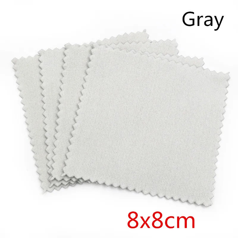 10pcs Silver Polishing Cloths – Soft Jewelry Cleaning Wipes for Silver, Gold, and Metal Accessories