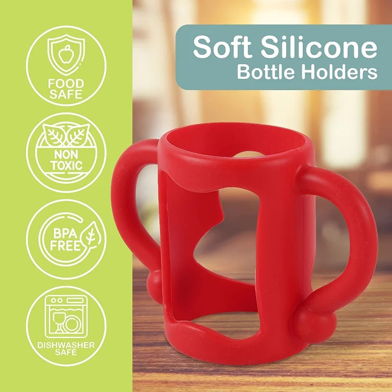Universal Silicone Bottle Handle – Easy-Grip BPA-Free Handle for Narrow Baby Bottles
