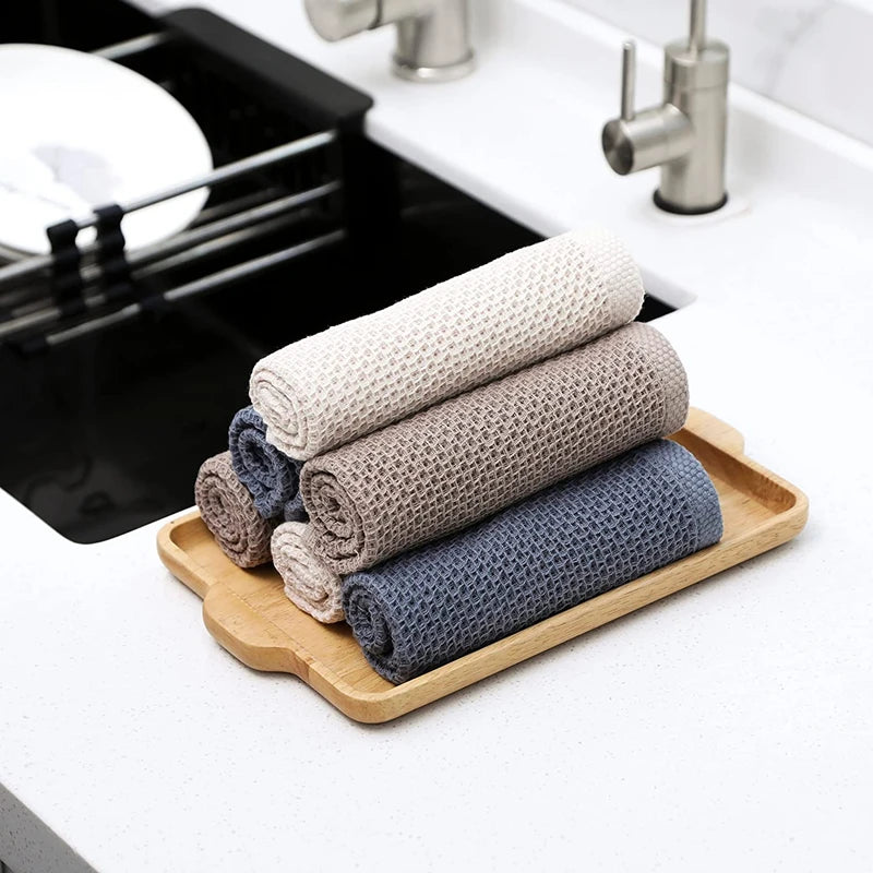 Ultra-Soft 100% Cotton Kitchen Dishcloth – Super Absorbent Cleaning Rag for Home and Kitchen Use