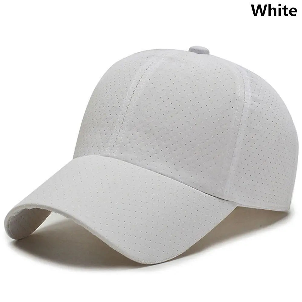 Unisex Quick-Drying Mesh Baseball Cap – Breathable Sun Protection Hat for Summer Travel and Sports