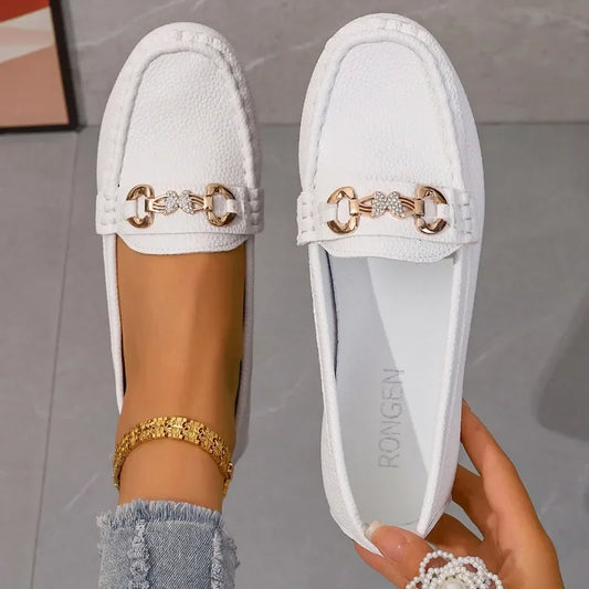 Soft Sole Slip-On Mary Jane Flats – Round Toe Casual Loafers for Women, Spring/Autumn