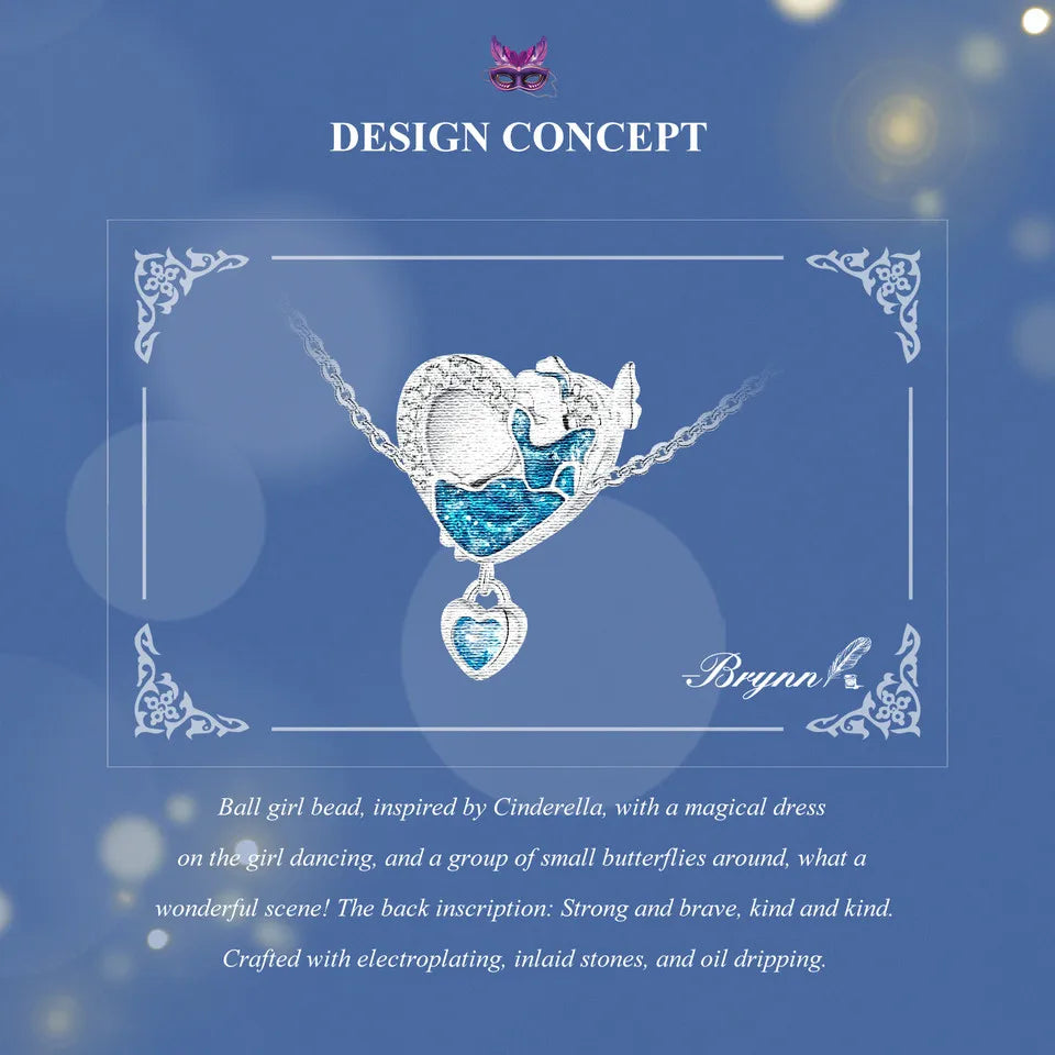 Sterling Silver Pumpkin Carriage & Dancing Shoes Charm Bead – Heart-Shaped Pendant for DIY Bracelets