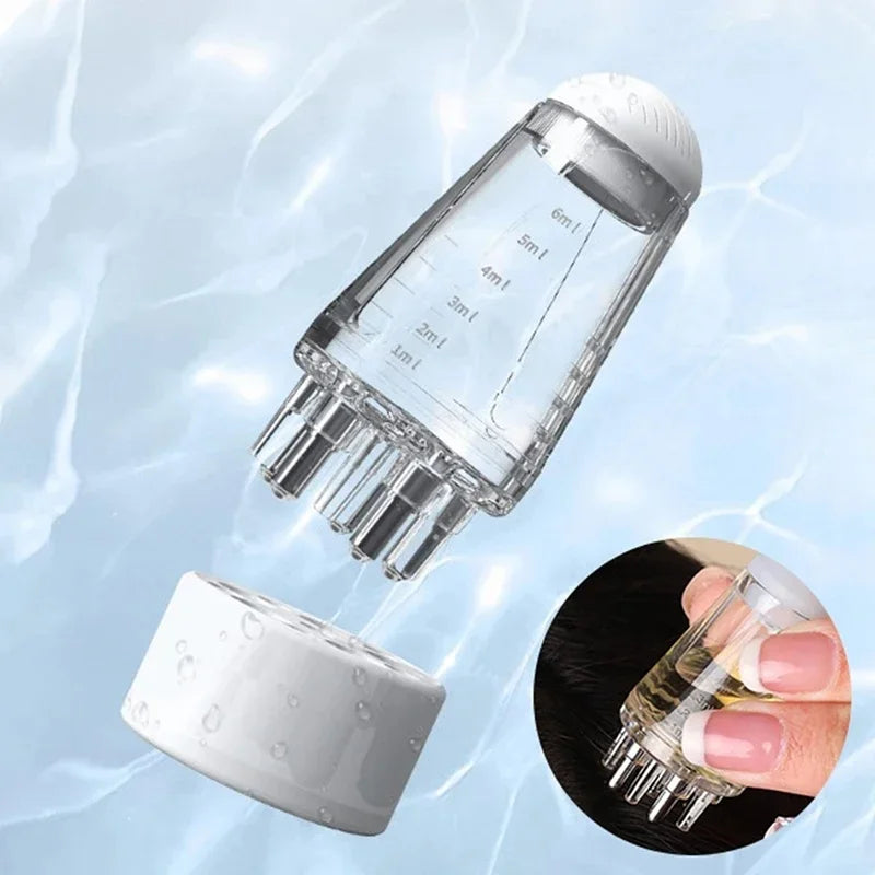 6ml Scalp Applicator with Roller Ball – Mini Hair Oil Massager Comb for Hair Growth & Liquid Treatment Application