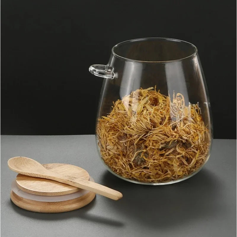 Airtight Glass Food Storage Jars with Lids – Hermetic Containers for Sugar, Tea, Coffee, and Dry Goods