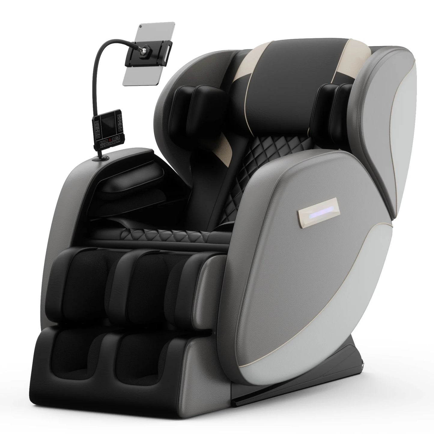 Zero Gravity Full Body Massage Chair with Heat, Foot Rollers & Touchscreen – Airbag Compression, 180 lbs Capacity