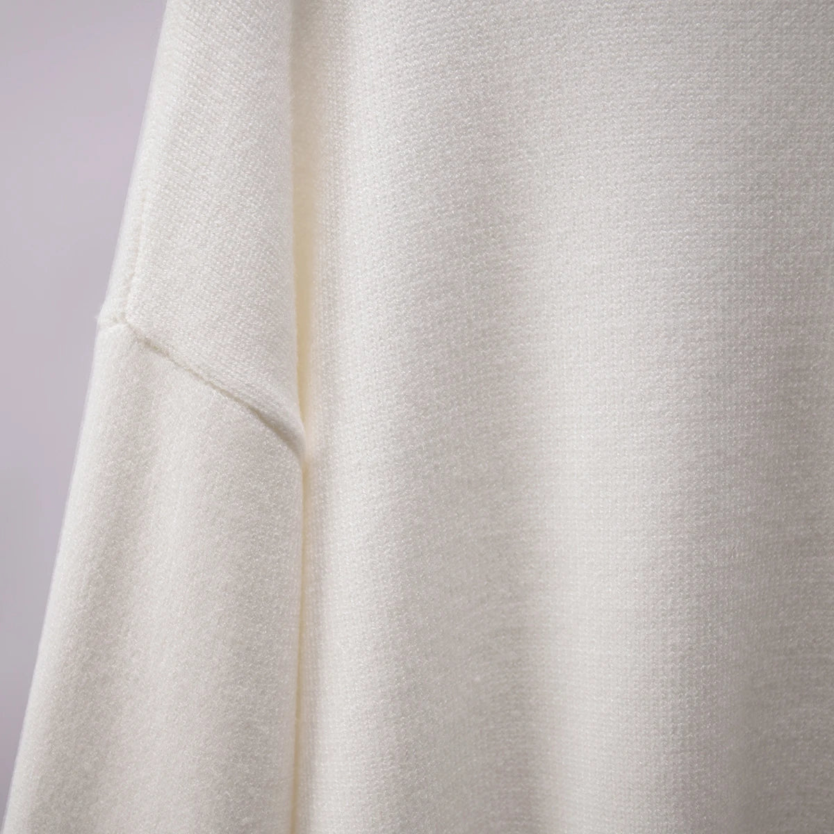 Women's Oversized Turtleneck Sweater – Thick Knit Casual Pullover for Autumn Winter