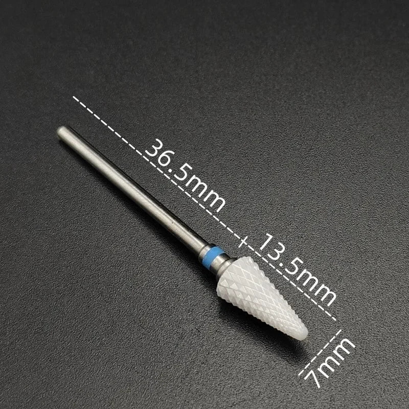 Ceramic Nail Drill Bit – 3/32" Carbide Milling Cutter for Electric Nail Drill, Manicure, Pedicure & Callus Care