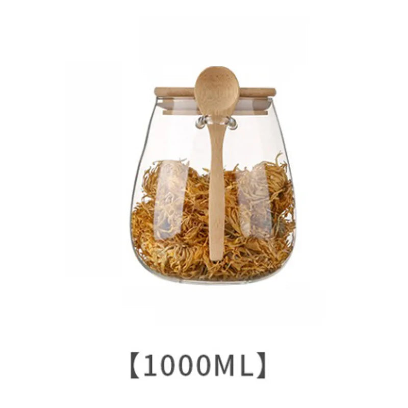 Airtight Glass Food Storage Jars with Lids – Hermetic Containers for Sugar, Tea, Coffee, and Dry Goods