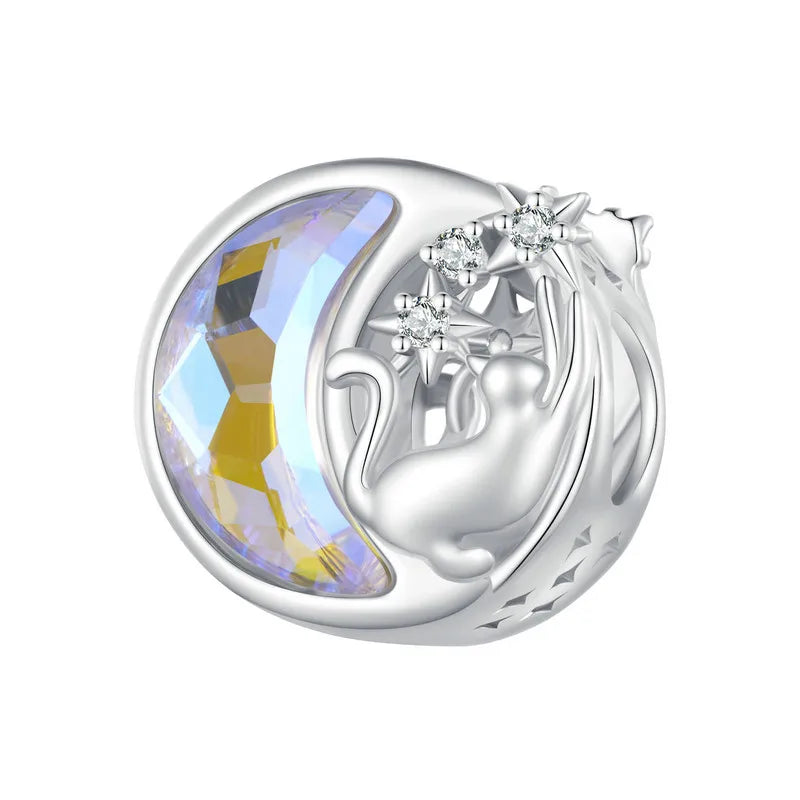 Sterling Silver Pumpkin Carriage & Dancing Shoes Charm Bead – Heart-Shaped Pendant for DIY Bracelets