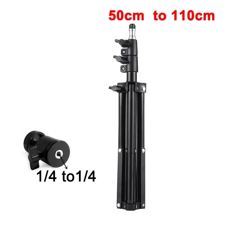 110cm Universal Adjustable Tripod Stand – Portable Projector Bracket Mount for Mini and Compact Projectors like HY300 Pro and HY320