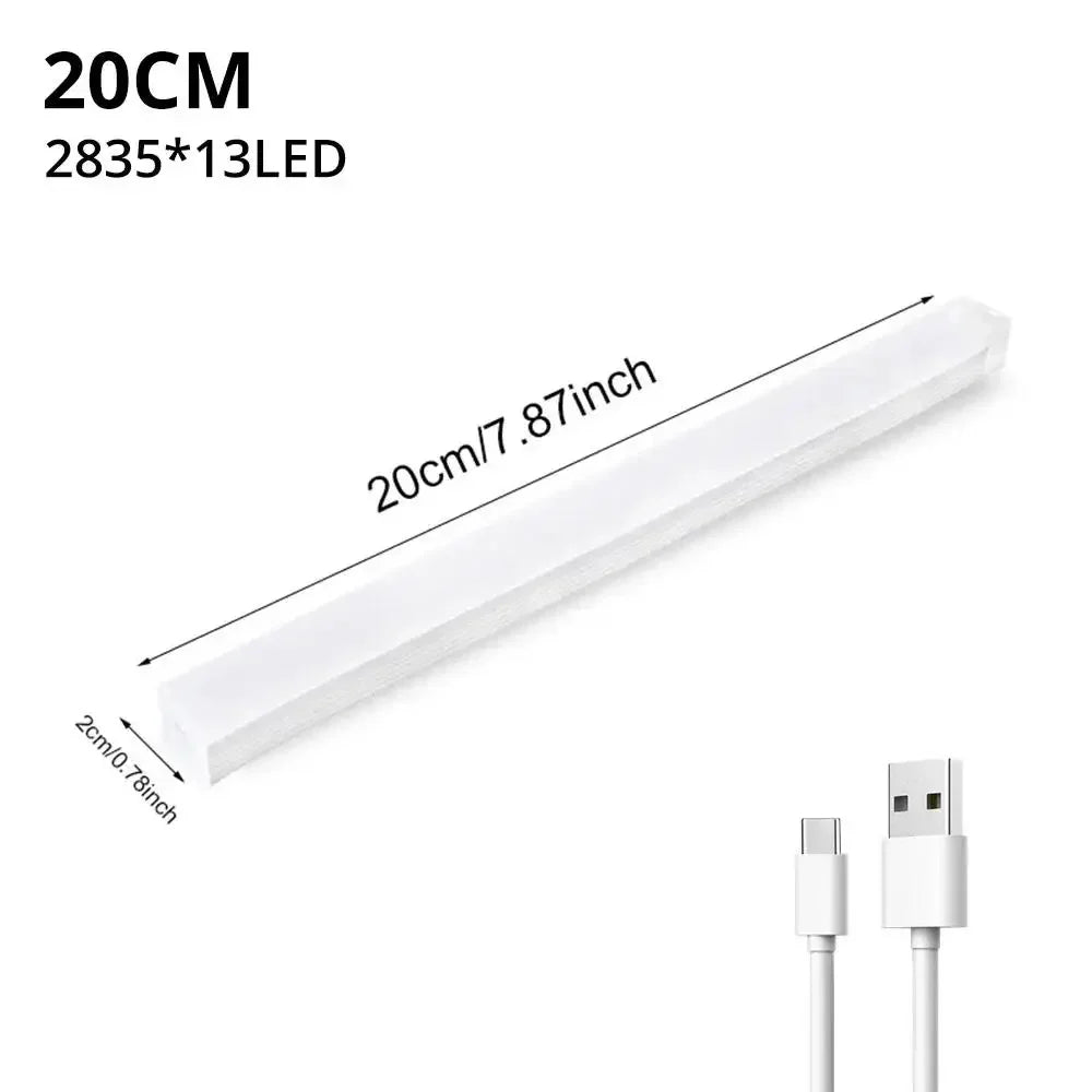 Wireless LED Motion Sensor Light – USB Rechargeable Magnetic Night Lamp for Closet, Wardrobe, Kitchen & Hallway