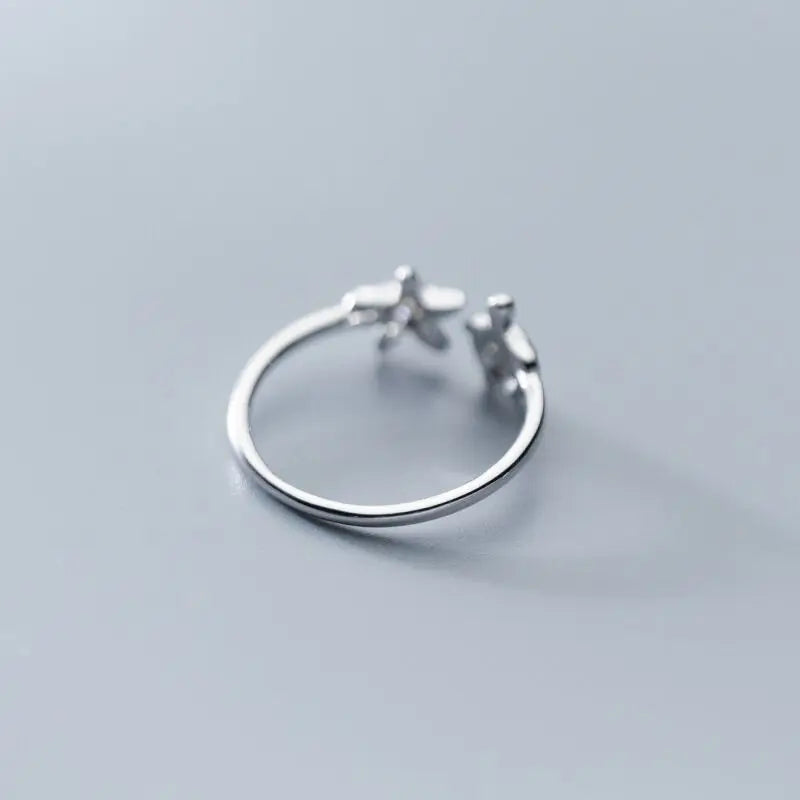 925 Sterling Silver Tortoise Adjustable Ring – Trendy Animal-Inspired Zircon Women’s Jewelry for Engagement or Daily Wear