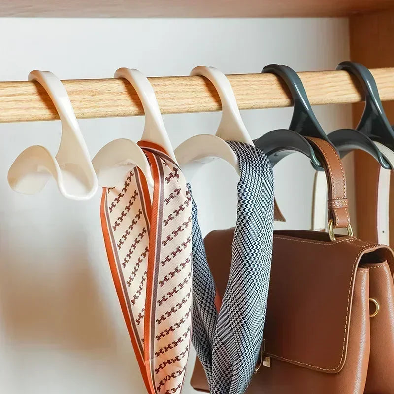 5-Piece Bag Hanger Hooks – Handbag, Hat, Scarf & Backpack Storage Rack for Wardrobe Organization