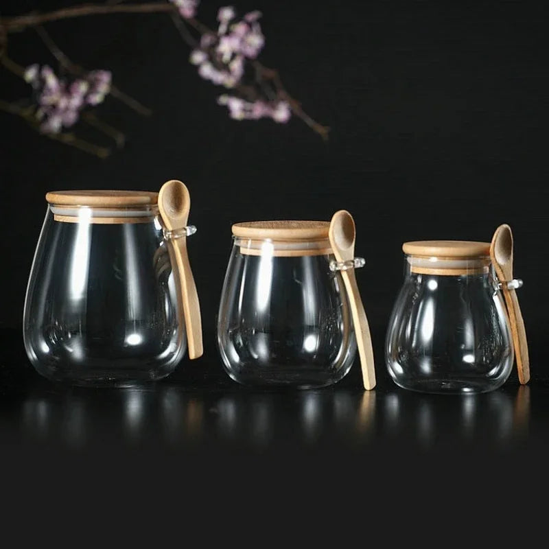Airtight Glass Food Storage Jars with Lids – Hermetic Containers for Sugar, Tea, Coffee, and Dry Goods