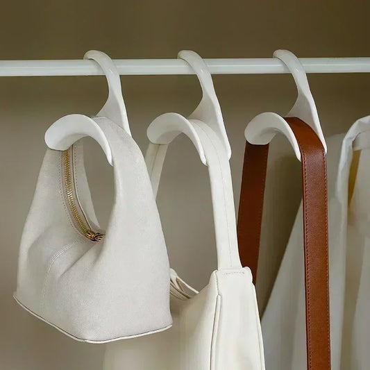 5-Piece Bag Hanger Hooks – Handbag, Hat, Scarf & Backpack Storage Rack for Wardrobe Organization