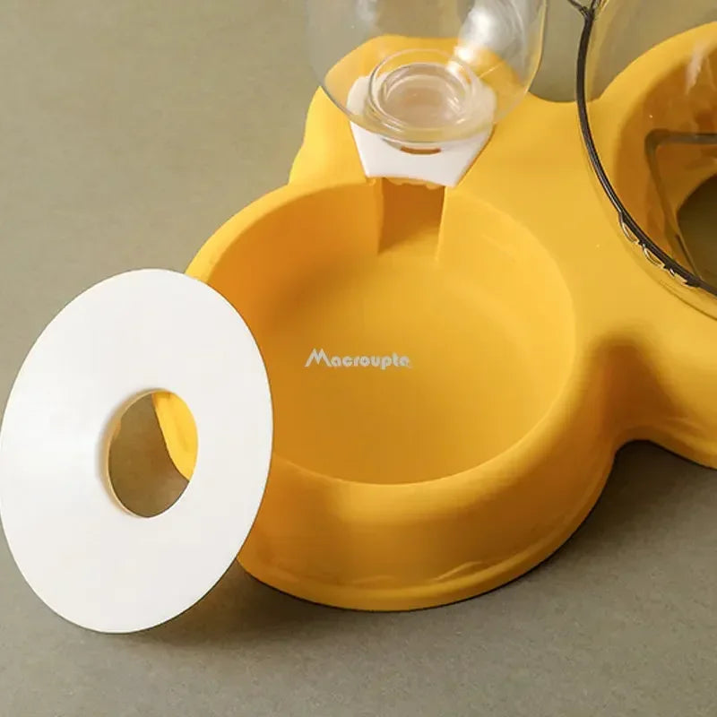 3-in-1 Automatic Cat & Dog Feeder with Water Fountain – Elevated Double Bowl Food and Water Dispenser