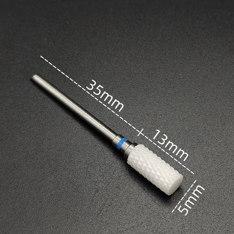 Ceramic Nail Drill Bit – 3/32" Carbide Milling Cutter for Electric Nail Drill, Manicure, Pedicure & Callus Care