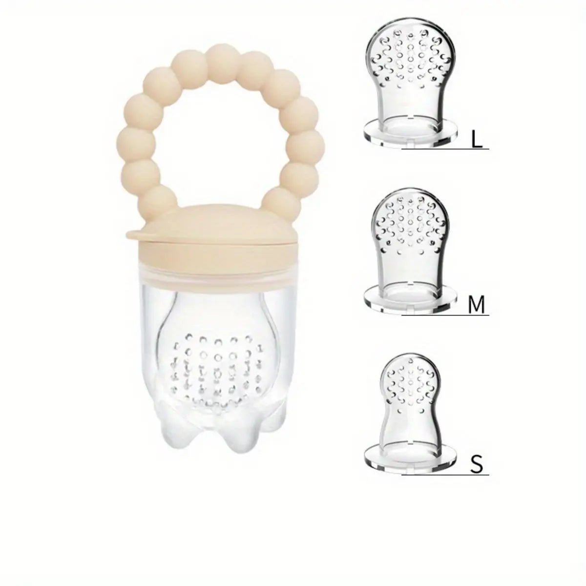 3pcs Silicone Baby Fruit & Vegetable Feeders with Handle – Safe Food Pacifier for Infants & Toddlers
