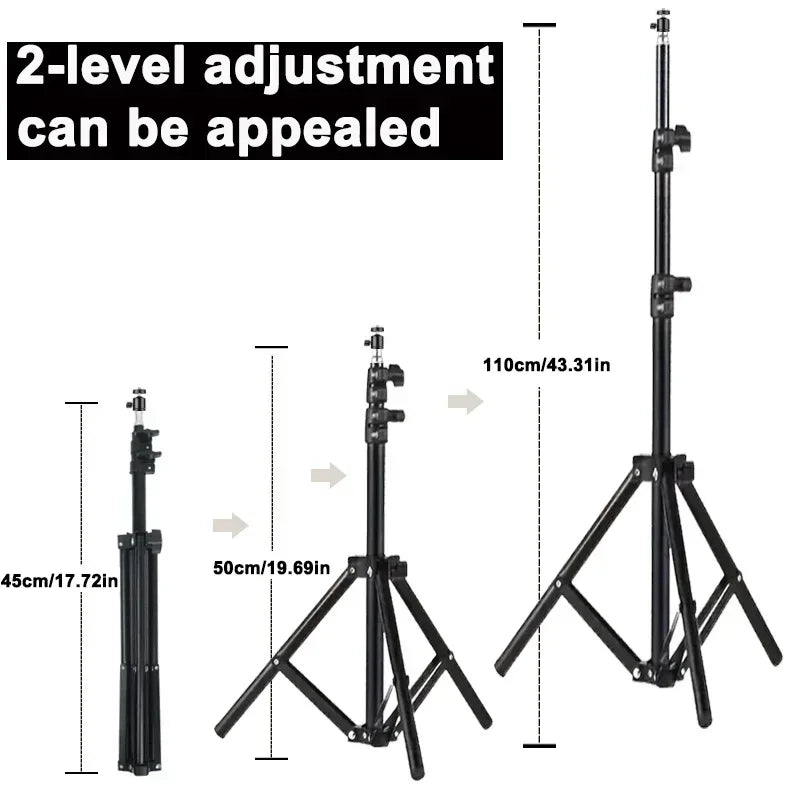 110cm Universal Adjustable Tripod Stand – Portable Projector Bracket Mount for Mini and Compact Projectors like HY300 Pro and HY320