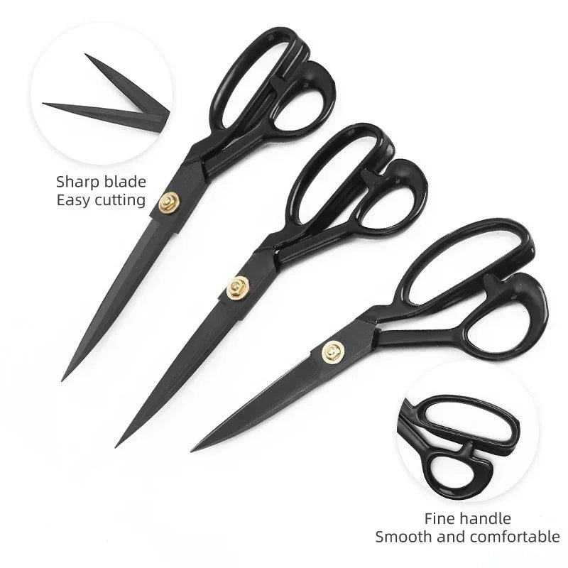 8/9 Inch Vintage Tailor Scissors – Heavy-Duty Stainless Steel Fabric and Leather Shears for Sewing and DIY Projects