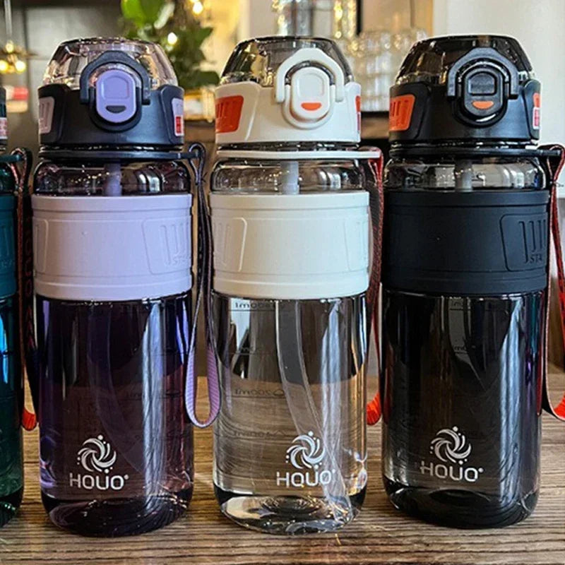 1L and 750ml Plastic Sports Water Bottle – Portable Leakproof Water Cup for Gym, School, and Outdoor Activities