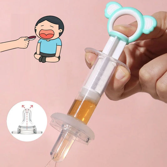 BPA-Free Baby Medicine Feeder – Food Grade Anti-Choke Dropper Dispenser with Squeeze Pacifier Design