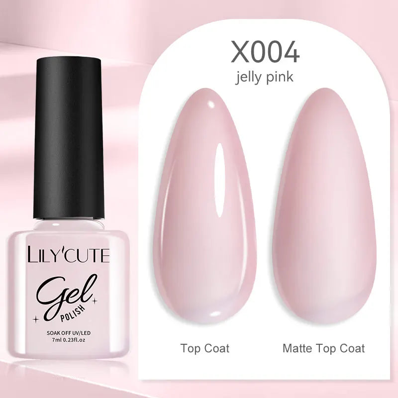 7ml Nail Gel Polish – 125 Solid Colors, Soak-Off UV LED Semi-Permanent Gel for Manicure