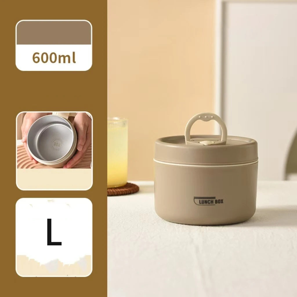Stackable Stainless Steel Insulated Bento Lunch Box – Leakproof & Microwavable Food Container with Separate Layers