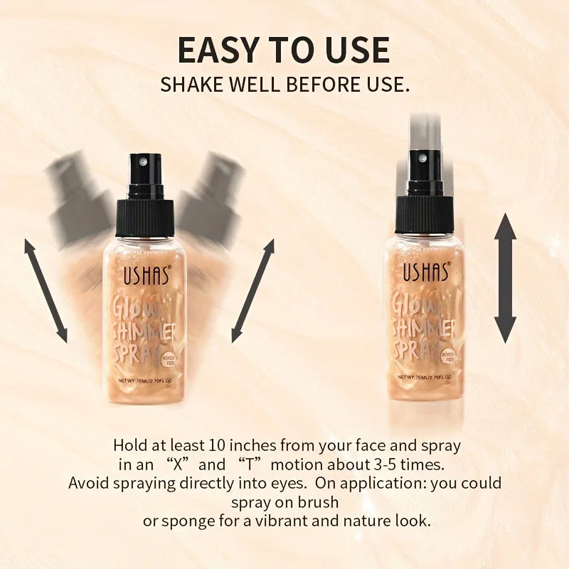 4-Color Liquid Highlighter – Long-Lasting Moisturizing Body & Face Illuminator (100g)
