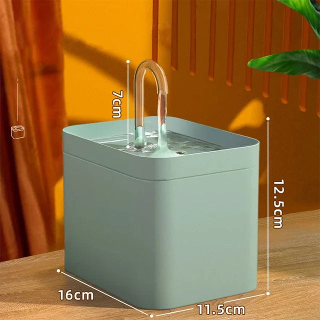 Ultra-Quiet 1.5L Smart Pet Water Fountain – Automatic Cat & Dog Water Dispenser with Burnout Protection Pump