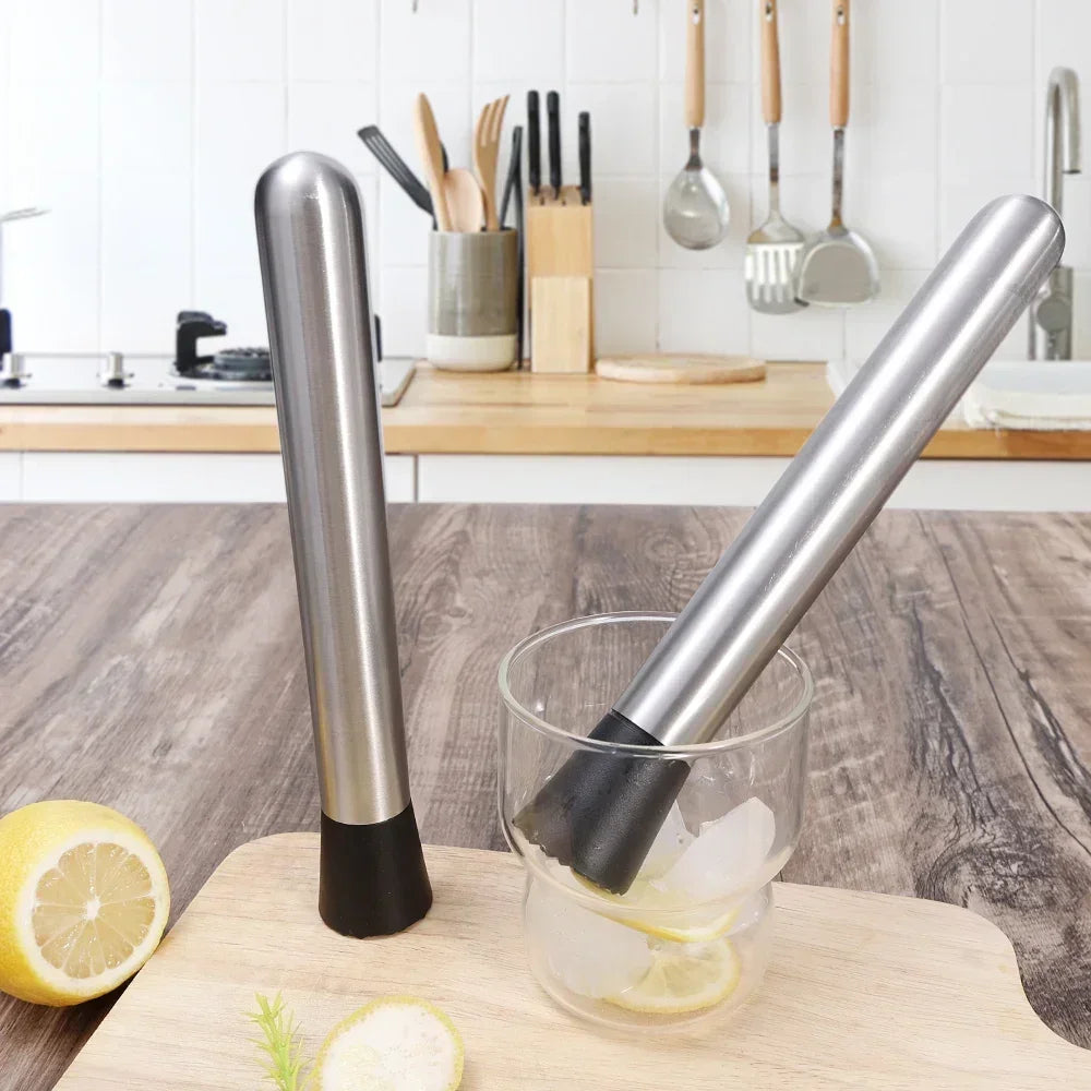 Stainless Steel Ice Crusher Hammer & Muddler – Multipurpose Bar Tool for Cocktails, Popsicles, and Fruit Prep