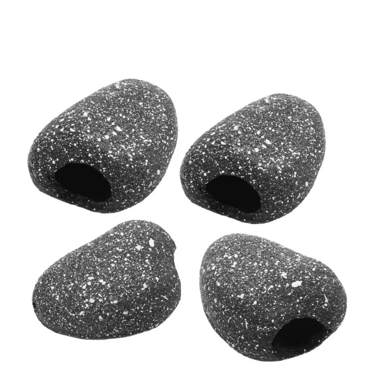 Cichlid Stone Cave Aquarium Ornament – Resin Shrimp Breeding Hideout for Fish Tank or Pond – Decorative Shelter for Aquatic Pets