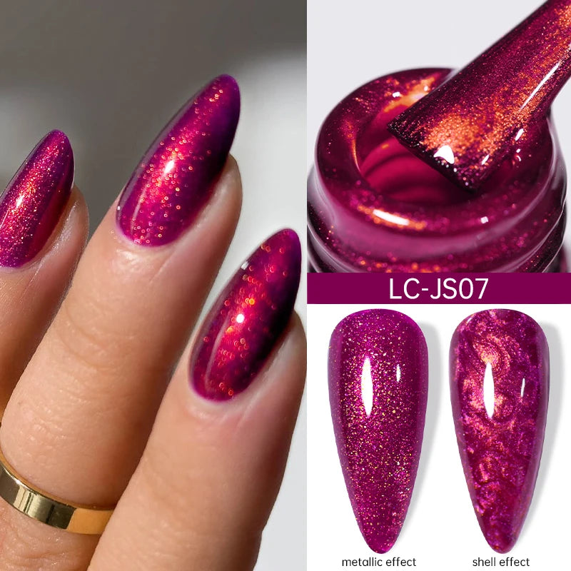 5ml Metallic Gold & Silver Liner Gel – Super Bright Mirror Nail Art Drawing Gel for French Tips & Design
