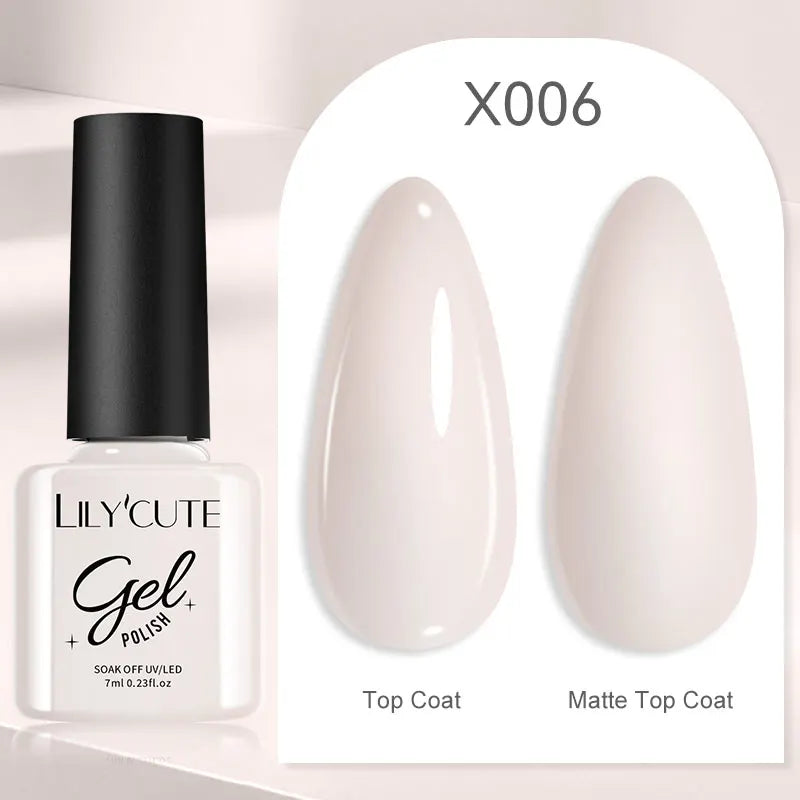 7ml Nail Gel Polish – 125 Solid Colors, Soak-Off UV LED Semi-Permanent Gel for Manicure